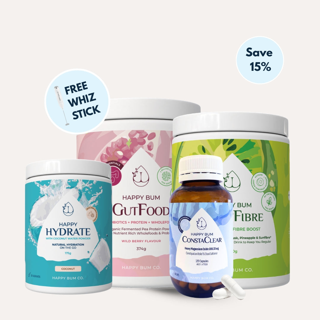 Happy Bum Co Constipation Supplement Bundle