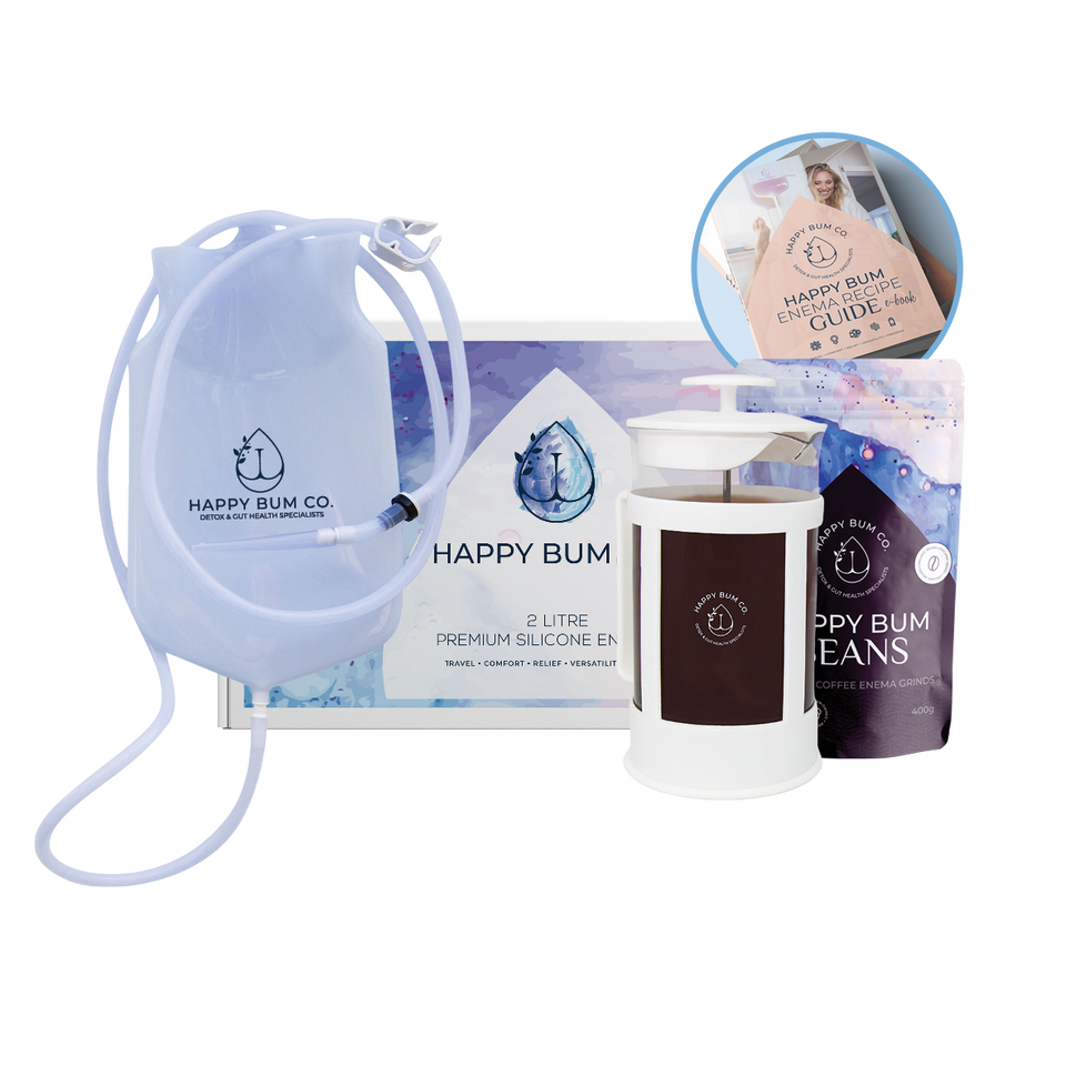 Beginners Happy Bum Bundle Premium Coffee Enema Kit Happy Bum Co