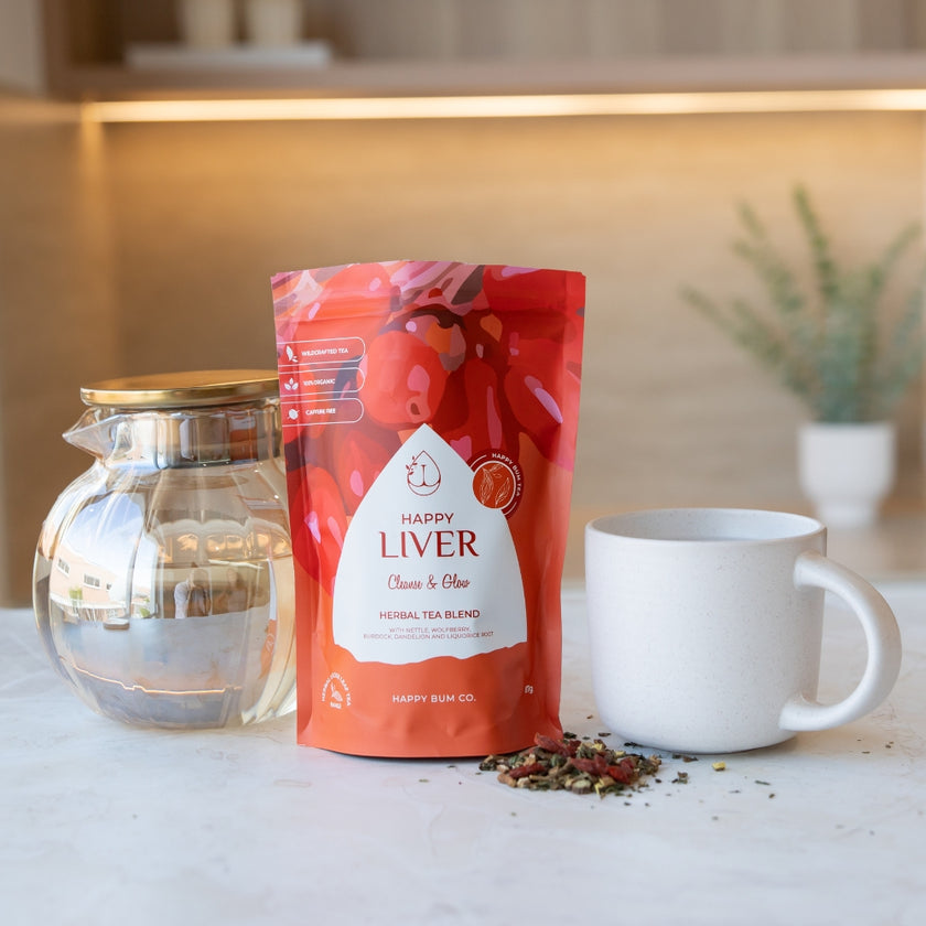 Happy Liver Tea brewed